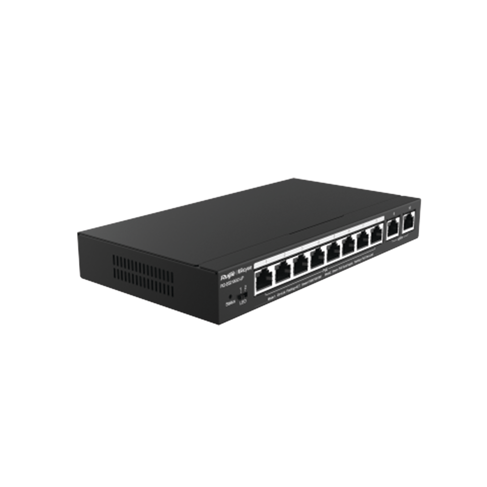Switch PoE gestionable en la nube de 10 puertos gigabit, 8 PoE+ hasta 70W, reconocimiento de cámaras IP, valor único para redes CCTV, prevención automática de bucles para garantizar la continuidad del servicio