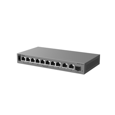 Switch Layer 2 Smart Cloud-Managed / 11 Puertos Gigabit / 8 Puertos PoE+ IEEE 802.3af/at 70 W / 1 Puerto SFP Uplink / Pr