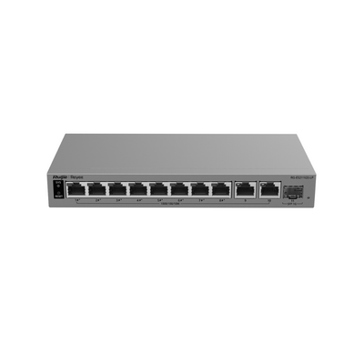 Switch Layer 2 Smart Cloud-Managed / 11 Puertos Gigabit / 8 Puertos PoE+ IEEE 802.3af/at 70 W / 1 Puerto SFP Uplink / Pr