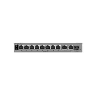 Switch Layer 2 Smart Cloud-Managed / 11 Puertos Gigabit / 8 Puertos PoE+ IEEE 802.3af/at 70 W / 1 Puerto SFP Uplink / Pr