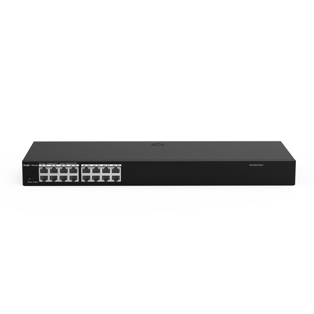 RG-ES216GC, Switch Inteligente, No PoE, Gestionable en la Nube, 16 Puertos Gigabit