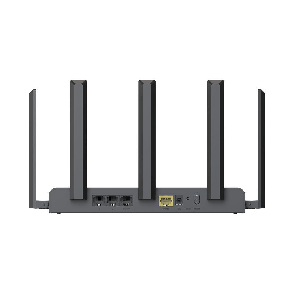Router Mesh Gigabit de Doble Banda Wi-Fi 5 de 1300M, Wave 2, 5 Antenas Omnidireccionales y Plegables Proporcionando Señales Wi-Fi Fuertes