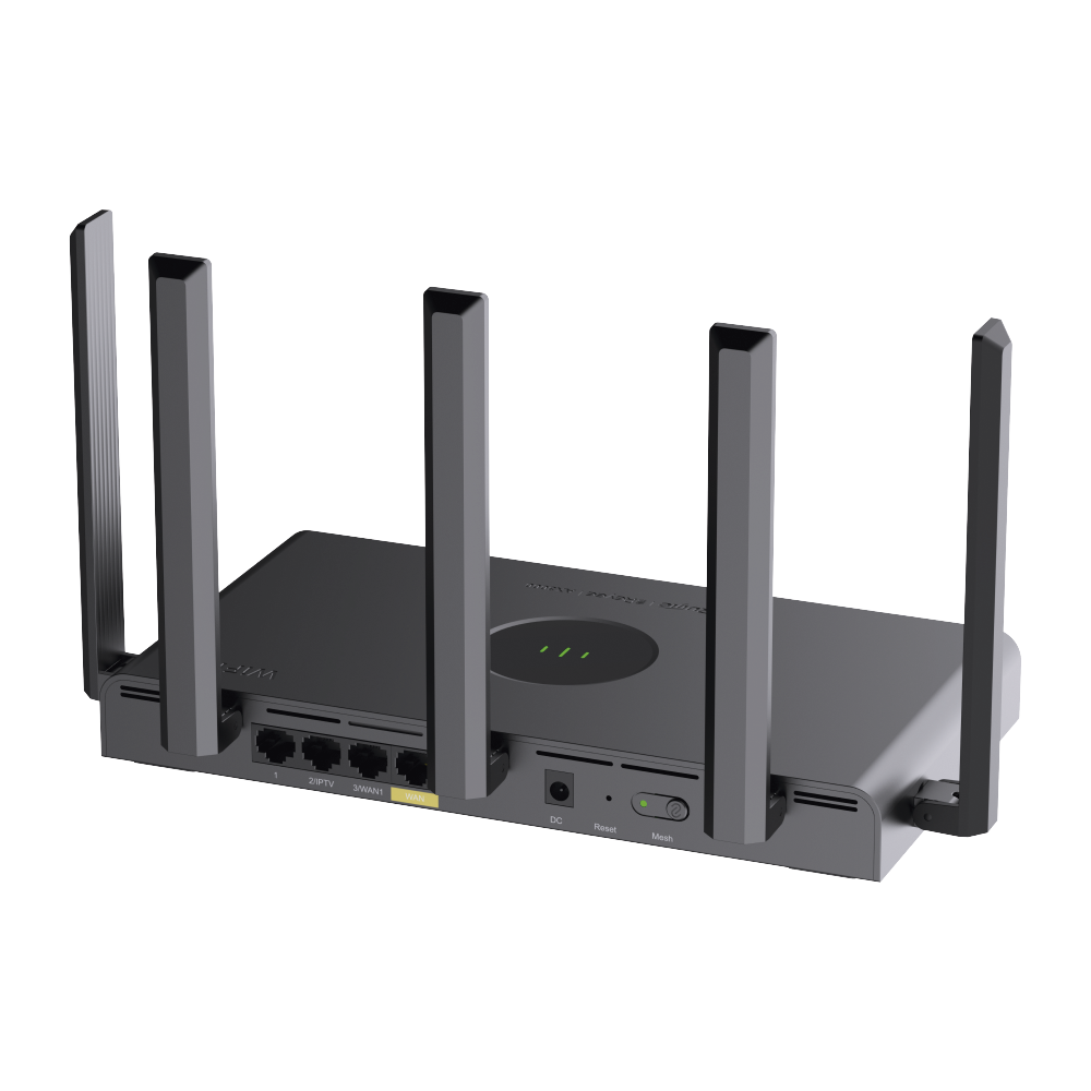 Home Wi-Fi 6 Dual-Band Gigabit Wireless Router, Ideal for Gaming, 1 x 10/100/1000 Base-T WAN Port, 3 x 10/100/1000 Base-T LAN Ports