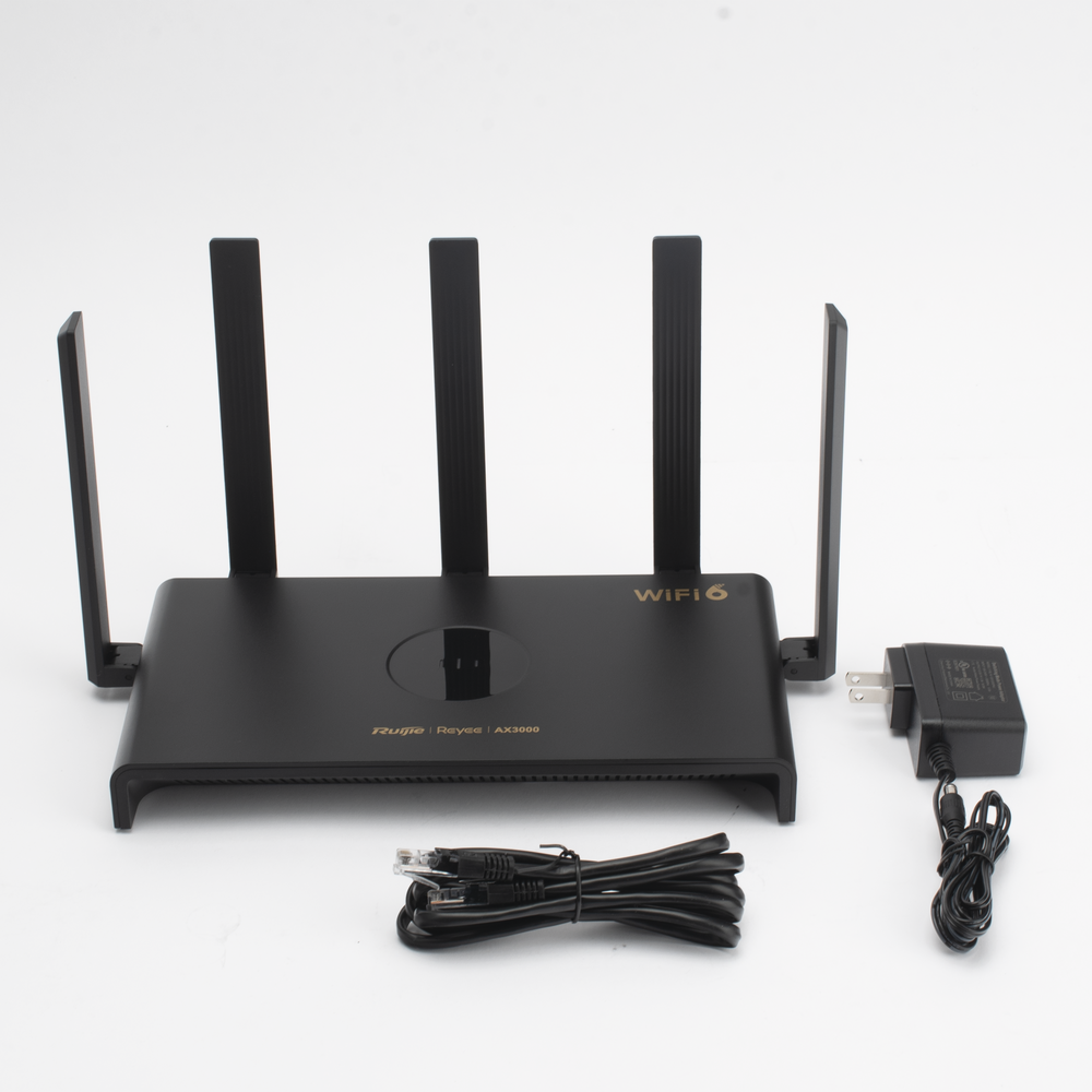 Home Wi-Fi 6 Dual-Band Gigabit Wireless Router, Ideal for Gaming, 1 x 10/100/1000 Base-T WAN Port, 3 x 10/100/1000 Base-T LAN Ports