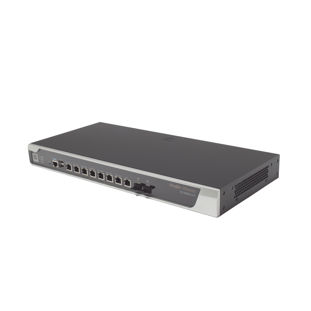 RG-NBR6215-E Reyee High-Performance Cloud Managed Security Router, Up to 2000 Clients, 2.5 Gbps, 10G SFP+
