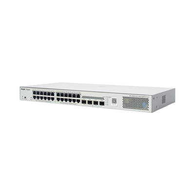 Switch PoE Gestionable en la Nube de Capa 2 Gigabit de 28 Puertos, 24 Puertos Gigabit PoE+, 4 SFP, 370W