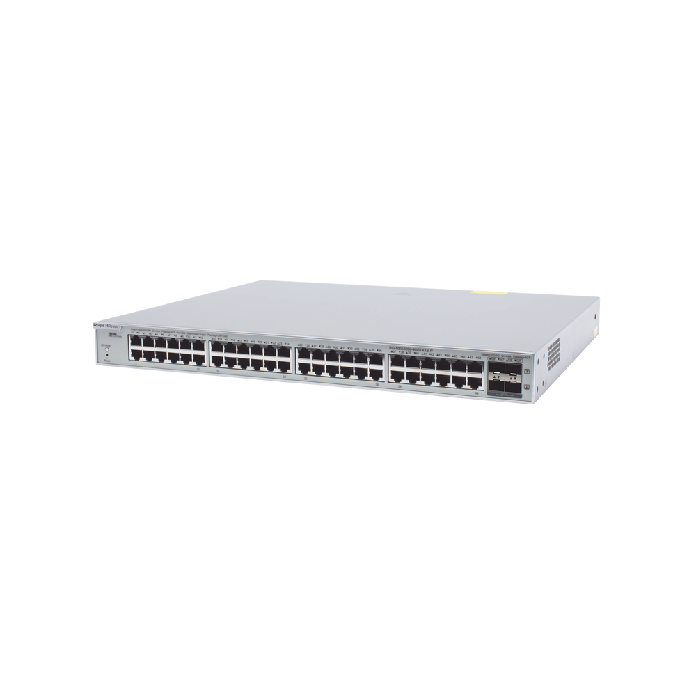 Switch Administrable de 48 Puertos Gigabit PoE 802.3af/at + 4 SFP+ para Fibra 10Gb, Gestión Gratuita desde la Nube