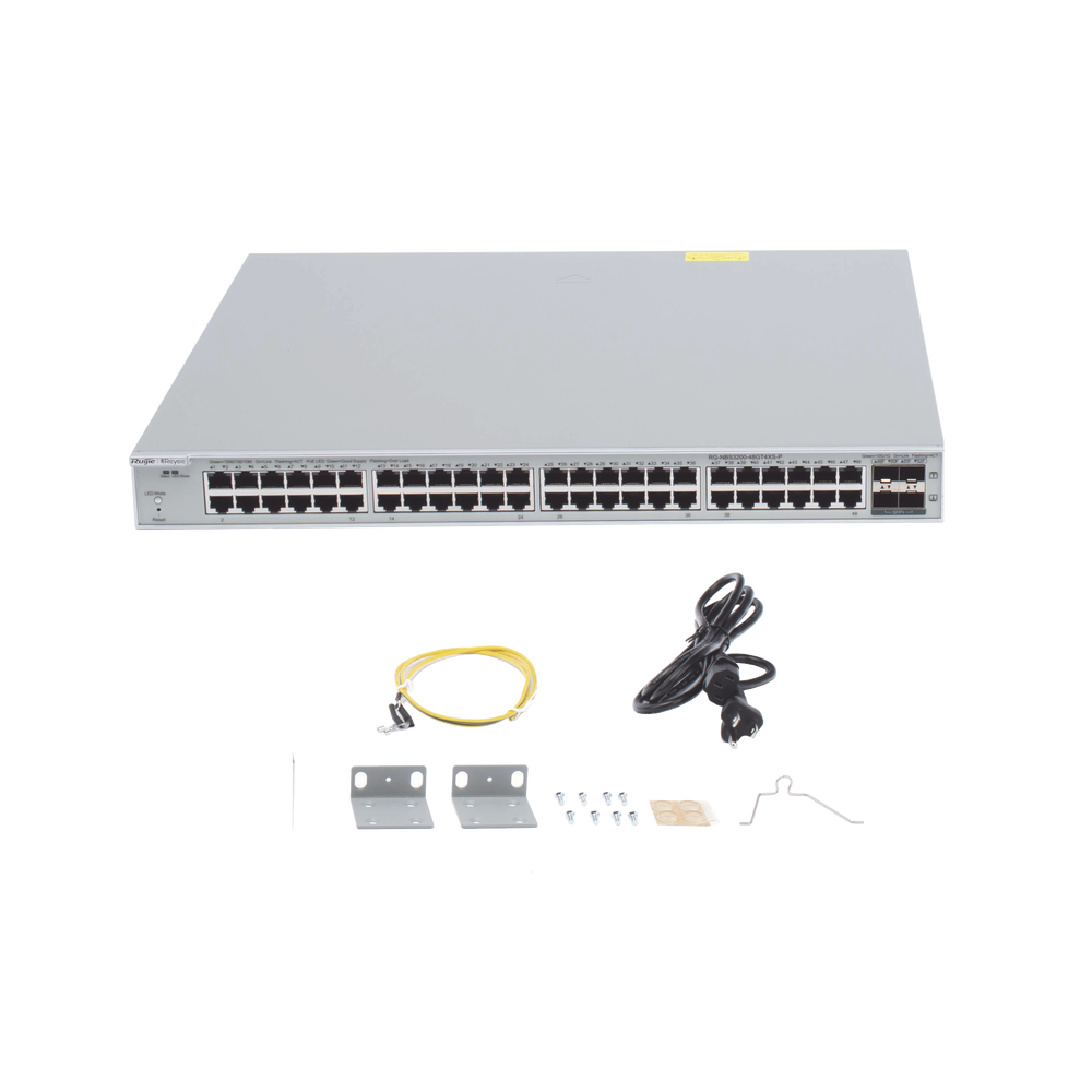 Switch Administrable de 48 Puertos Gigabit PoE 802.3af/at + 4 SFP+ para Fibra 10Gb, Gestión Gratuita desde la Nube