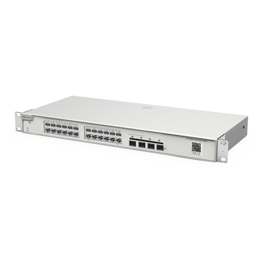 Switch de Capa 3 No-PoE de 28 Puertos Gigabit, 24 Puertos 10/100/1000Base-T y 4 Puertos SFP Uplink