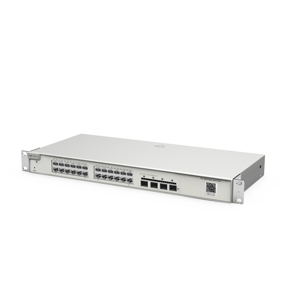Switch Administrable con 24 Puertos Gigabit + 4 SFP+ para Fibra 10Gb, Gestión Gratuita desde la Nube
