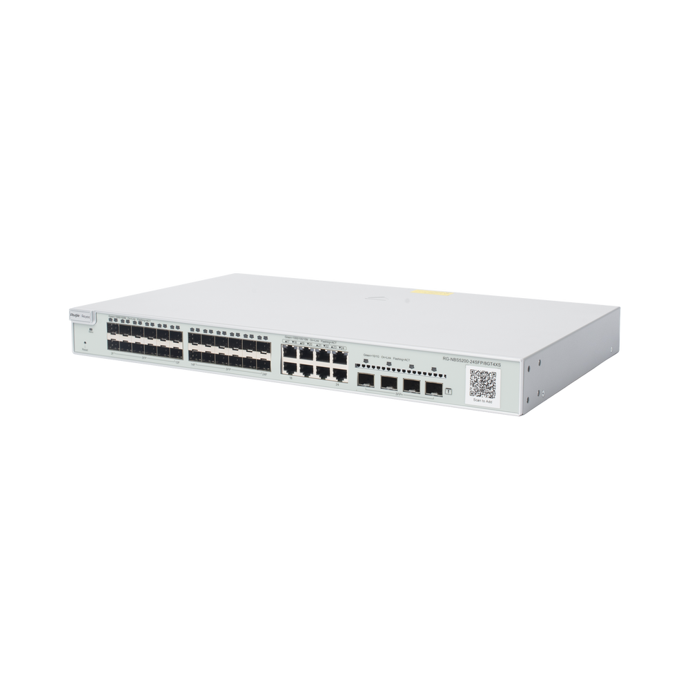Switch no PoE de Capa 3 Gigabit de 24 Puertos SFP, 4 Puertos SFP+ y 8 Puertos Gigabit Combo