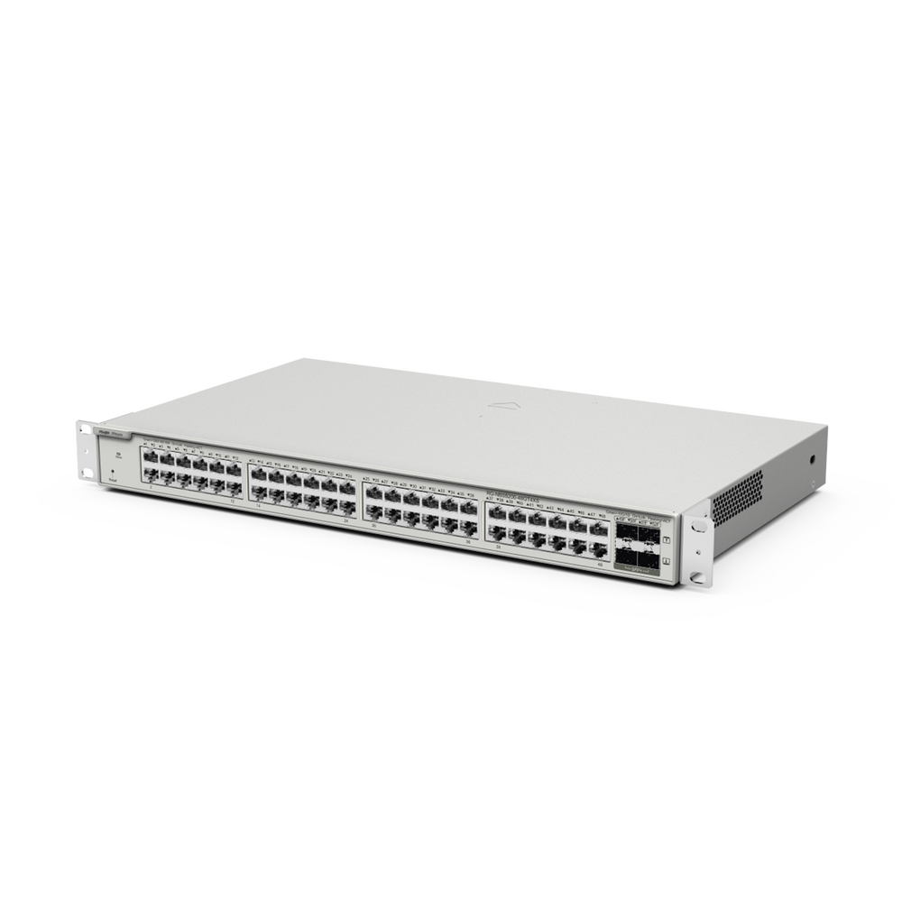 RG-NBS5200-48GT4XS, Switch de Capa 3 Gigabit de 48 puertos sin PoE, 4 SFP+ Uplink