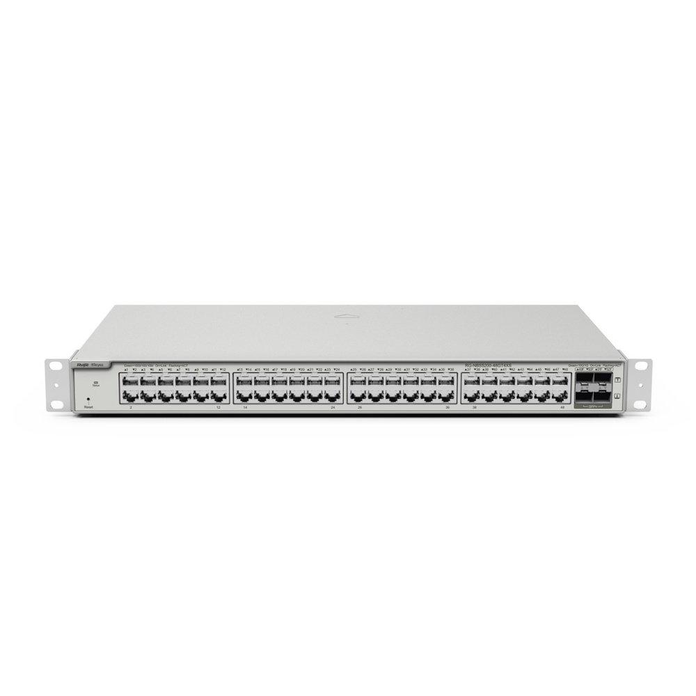 RG-NBS5200-48GT4XS, Switch de Capa 3 Gigabit de 48 puertos sin PoE, 4 SFP+ Uplink