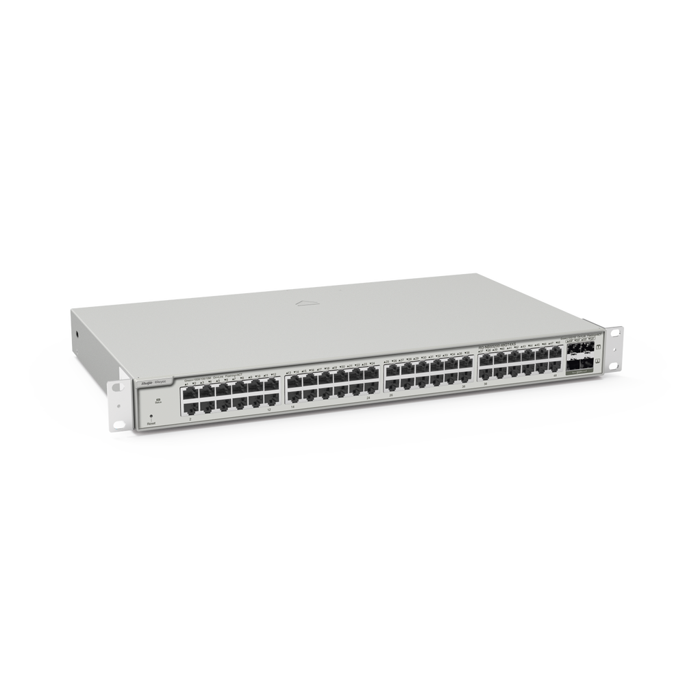 RG-NBS5200-48GT4XS, Switch de Capa 3 Gigabit de 48 puertos sin PoE, 4 SFP+ Uplink