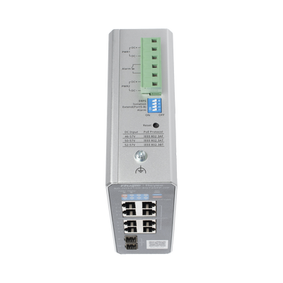 Switch Industrial PoE con gestión en la nube con 1 puerto PoE++, 7 puertos PoE+ y 2 puertos uplink SFP Ideal para temper
