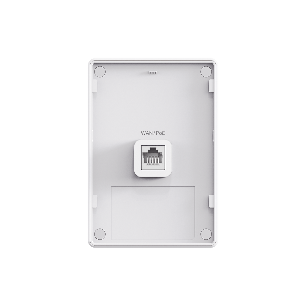 Punto de acceso Wi-Fi 6 de pared para interior 360°, doble banda, 2976 Mbps, 4 puertos GE downlink + 1 puerto GE uplink, hasta 512 usuarios, portal cautivo standalone, compatible con reyee mesh