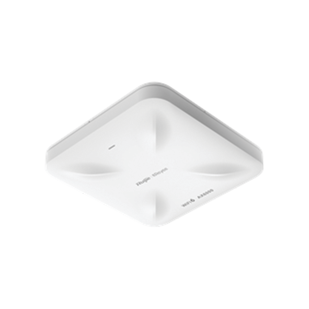 Punto de acceso Wi-Fi6 de techo para interior 360°, doble banda, 5.95 Gbps, hasta 512 usuarios, 2 puertos de 2.5GE, portal cautivo standalone, soporta Mesh, MU-MIMO 4x4