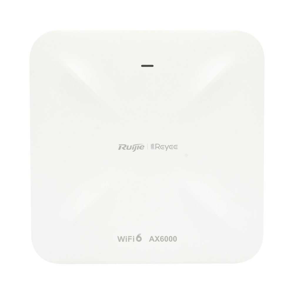 Punto de acceso Wi-Fi6 de techo para interior 360°, doble banda, 5.95 Gbps, hasta 512 usuarios, 2 puertos de 2.5GE, portal cautivo standalone, soporta Mesh, MU-MIMO 4x4
