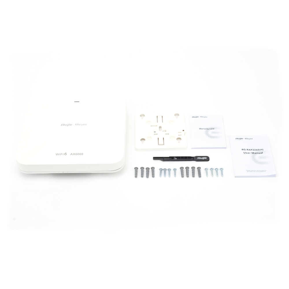 Punto de acceso Wi-Fi6 de techo para interior 360°, doble banda, 5.95 Gbps, hasta 512 usuarios, 2 puertos de 2.5GE, portal cautivo standalone, soporta Mesh, MU-MIMO 4x4