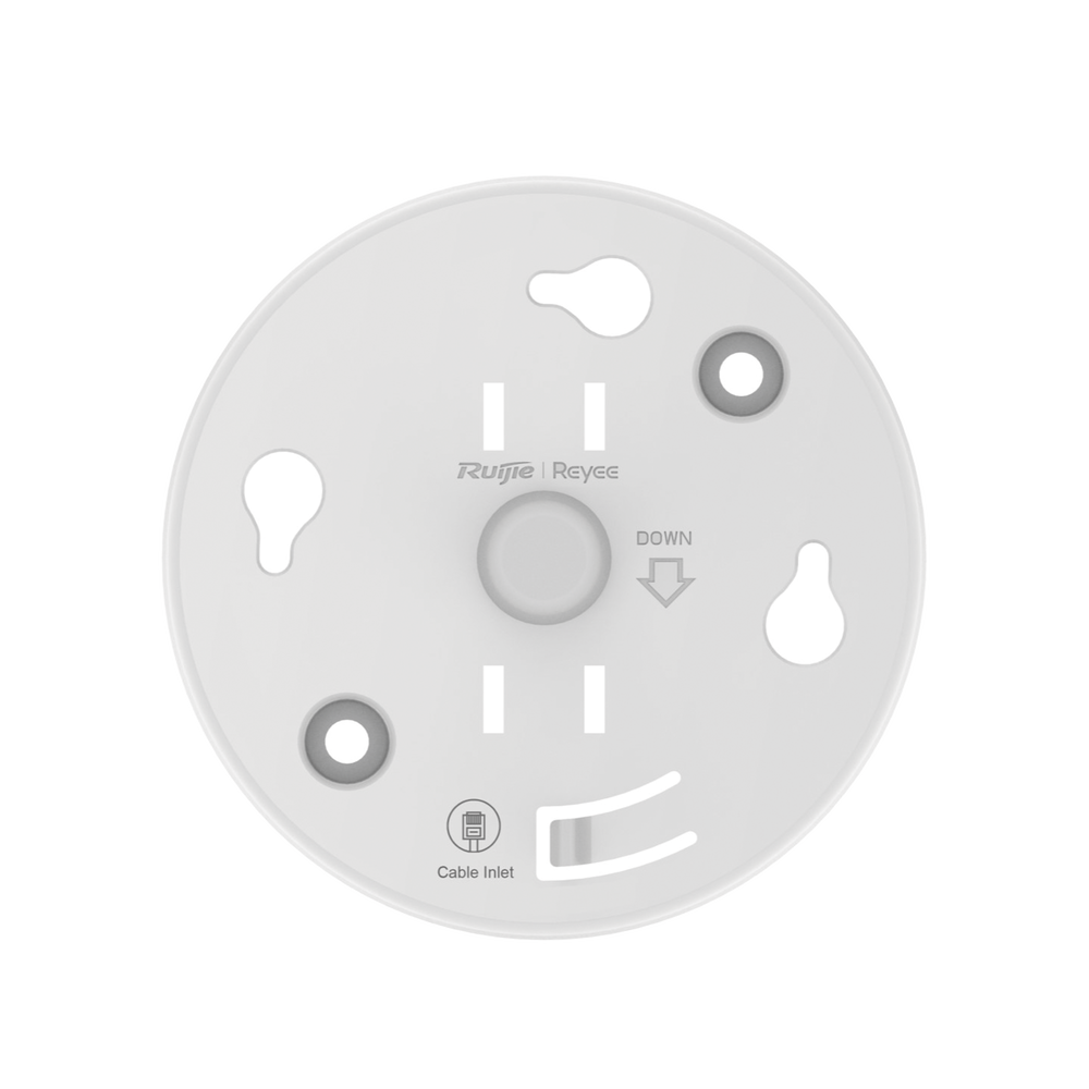 Punto de acceso Wi-Fi 6 de techo para interior 360°, doble banda, 2976 Mbps, hasta 512 usuarios, 1 puerto GE, diseño redondo, portal cautivo standalone, soporta Mesh