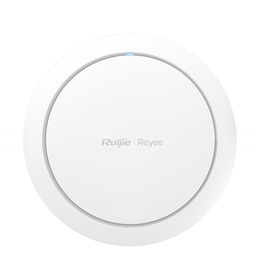 Punto de acceso Wi-Fi 6 de techo para interior 360°, doble banda, 2976 Mbps, hasta 512 usuarios, 1 puerto GE, diseño redondo, portal cautivo standalone, soporta Mesh