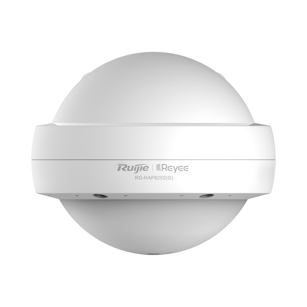 Punto de acceso Wi-Fi 5 para exterior 360°, IP 68, doble banda 802.11ac wave2, 1267 Mbps, 2 puertos GE, hasta 110 usuarios, compatible con reyee mesh
