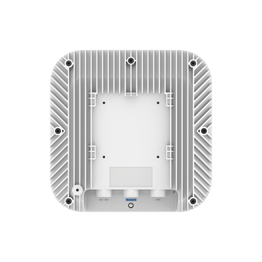 Punto de acceso Wi-Fi 6 direccional para exterior, IP 68, doble banda 4x4, 5.95 Gbps, puerto SFP de 2.5GE ideal para fibra óptica, hasta 512 usuarios, protección hasta 4 kV y protección contra erosión eólica, reyee mesh