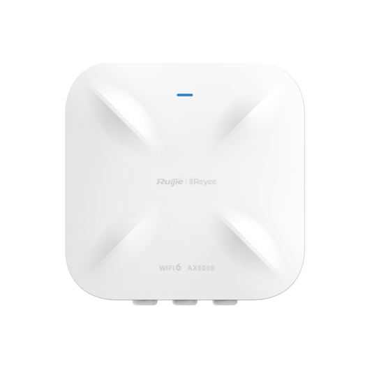 Punto de acceso Wi-Fi 6 direccional para exterior, IP 68, doble banda 4x4, 5.95 Gbps, puerto SFP de 2.5GE ideal para fibra óptica, hasta 512 usuarios, protección hasta 4 kV y protección contra erosión eólica, reyee mesh