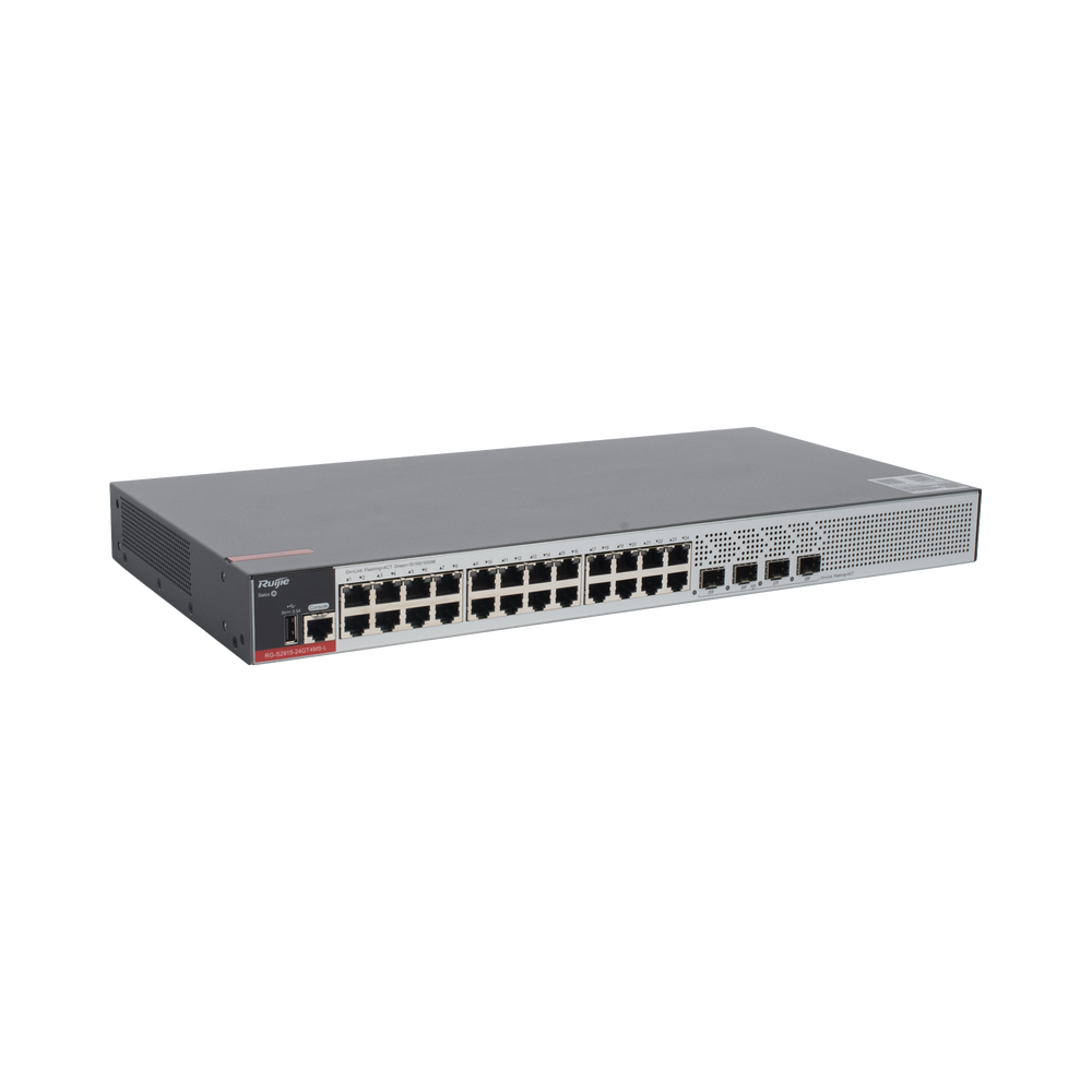 L2+ Managed Switch with 24 Gigabit ports + 4 SFP for 1Gb / 2.5Gb fiber, free cloud management, 15.5w