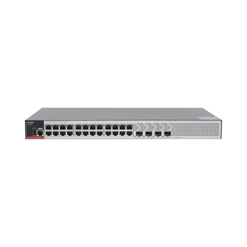 Switch Administrable L2+ con 24 puertos Gigabit + 4 SFP para fibra 1Gb / 2.5 Gb , gestión gratuita desde la nube, 15.5w