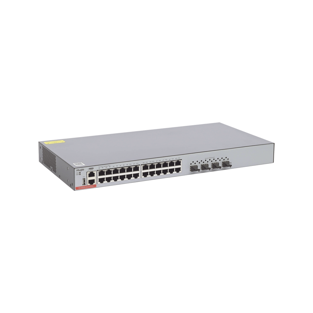 Switch Administrable de Capa 3 con 24 Puertos GE y 4x 1G/10G SFP+ Puertos de Enlace Ascendente