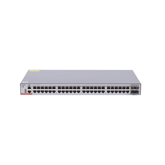 Switch Administrable Capa 3 con 48 puertos Gigabit + 4 SFP+ para fibra 10Gb, gestión gratuita desde la nube.