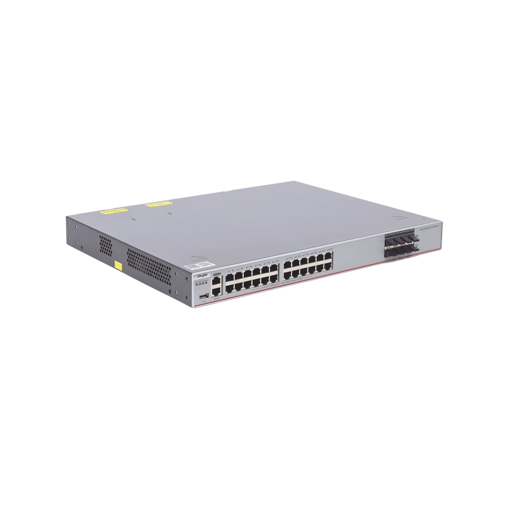 RG-S5760C-24GT8XS-X Switch de Núcleo o Agregación Empresarial de Capa 3 de 24 Puertos GE Eléctricos, 8 Puertos de Enlace Ascendente de 10G