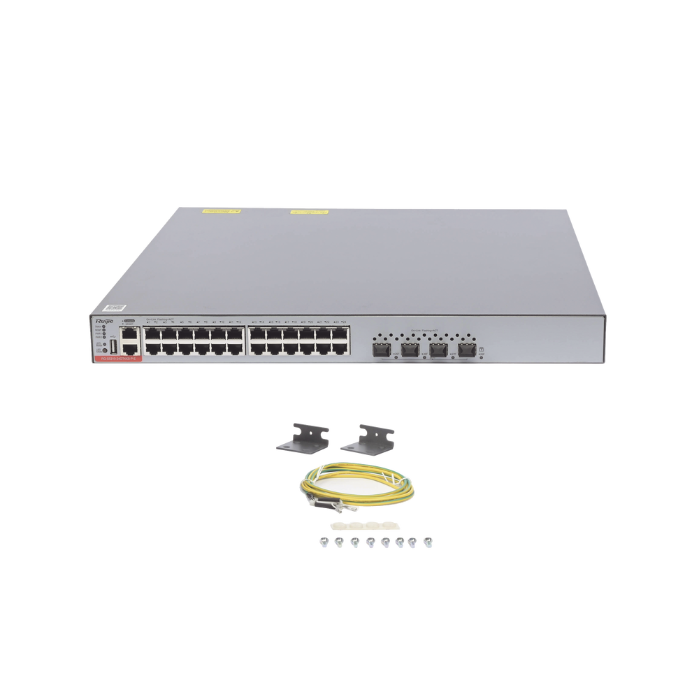 Switch de Núcleo o Agregación de Clase Empresarial de Capa 3 Óptico GE de 24 Puertos (con Ocho Puertos Combinados), Ocho Puertos de Subida de 10G
