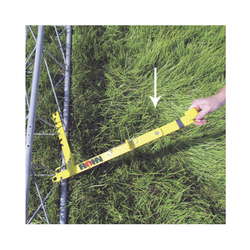 Tool for installing telecommunication towers assembled with sections.