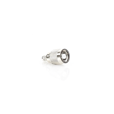 Conector TNC Macho Inverso de Anillo Plegable para Cables LMR-240, RG-8/X, Níquel/ Oro/ Teflón.