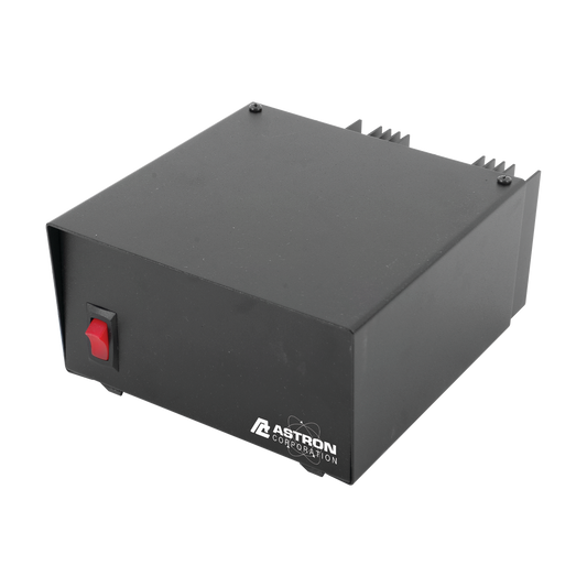 Fuente de poder Astron| Salidas 13.8Vcd, 20A | Lineal Regulada con Circuito Cargador de Baterías.