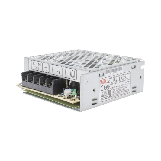 Fuente de Poder Industrial Conmutada 50W de Potencia, 24Vcc, 2.2A