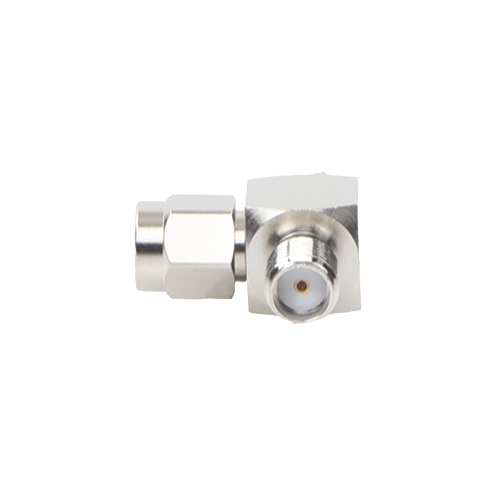 T-adapter, SMA Male to Dual SMA Female Connector, Nickel/Gold/Teflon.