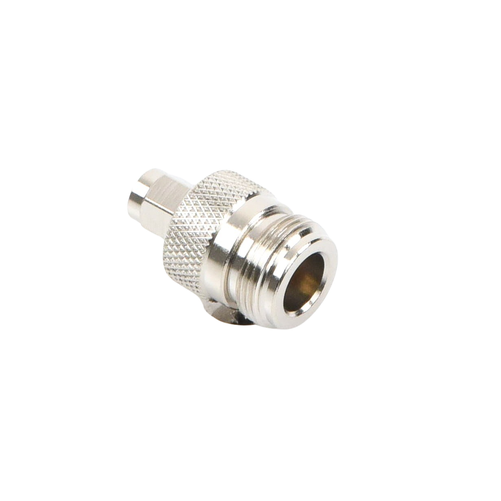 SMA Male to N Female Inline Adapter, Nickel/Gold/Teflon.