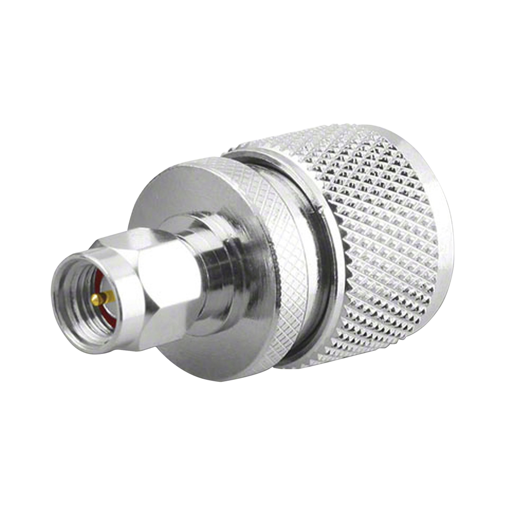 Inline Adapter, SMA Male to UHF Male (PL-259) Connector, Nickel/Gold/Teflon.