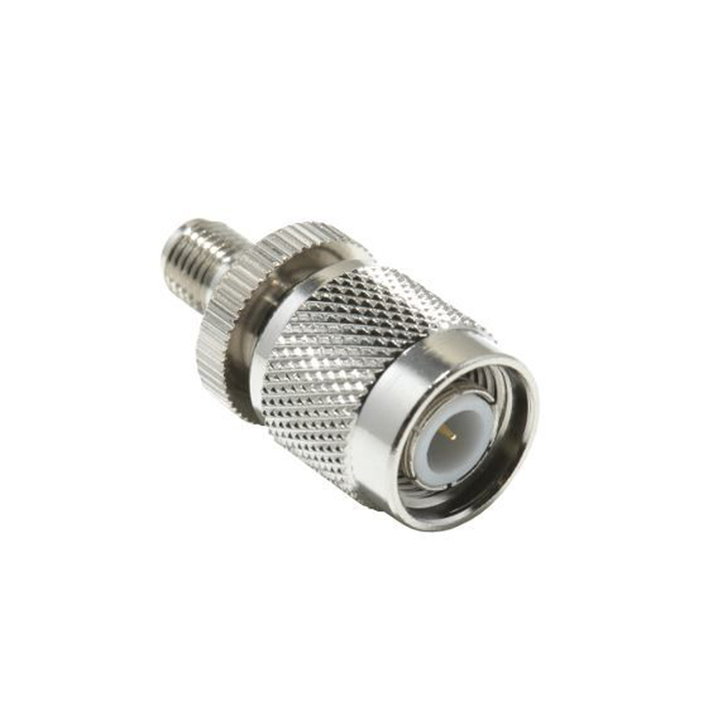 Inline Adapter, SMA Female to TNC Male Connector, Nickel/Gold/Teflon.