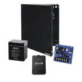 Kit con fuente ALTRONIX con salida de 12 Vcd a 2.5 Amper, incluye transformador y batería de 4.5 Amper 