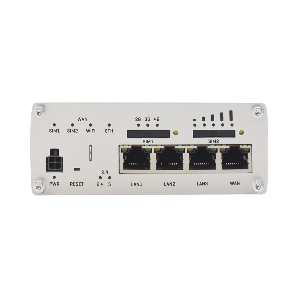 LTE Router (4.5G) Cat6 Professional, 4 Gigabit Ports, Dual SIM, USB, WiFi 802.11ac, GNSS