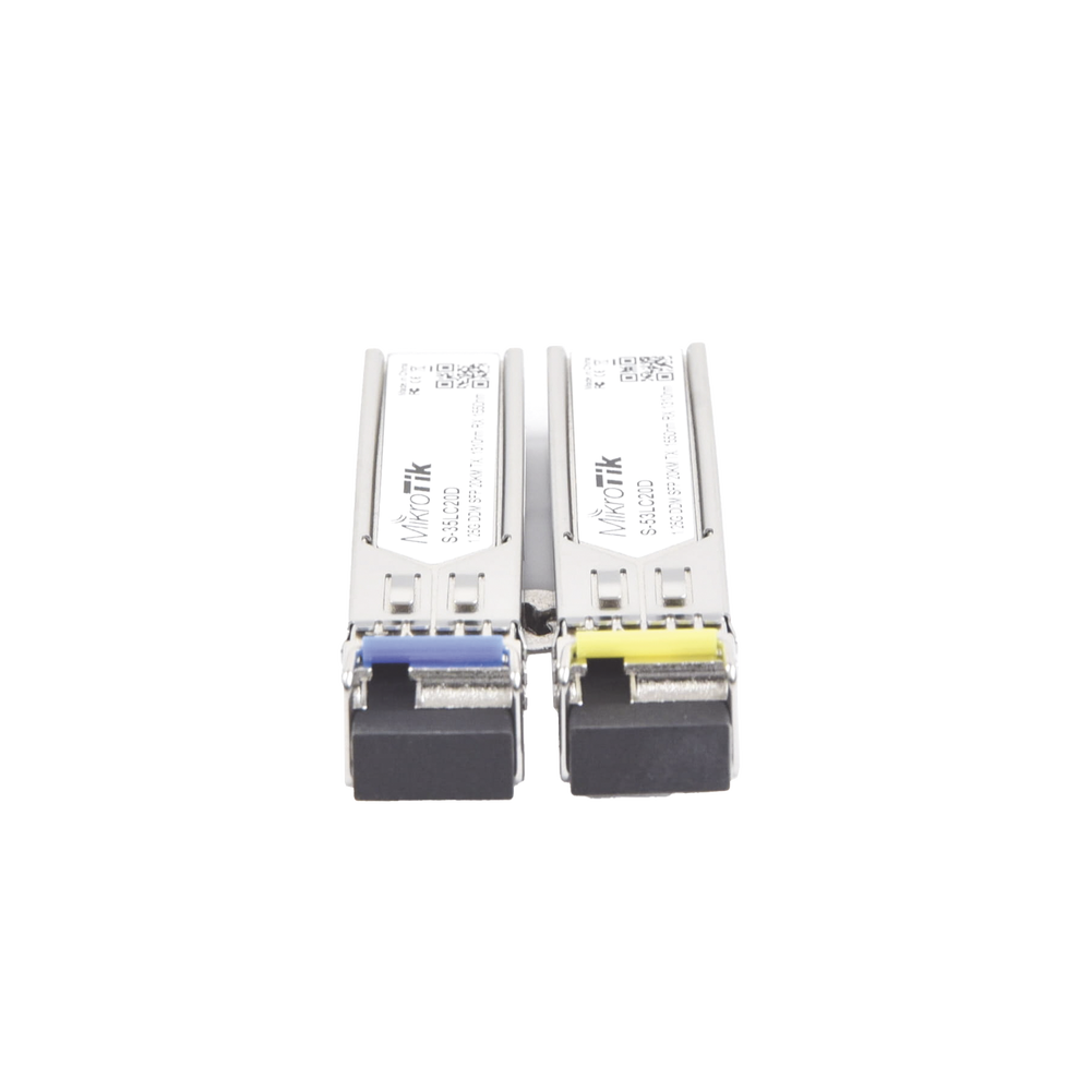Transceptores MiniGbic SFP 1.25G LC WDM para fibra Mono Modo 20 Kms