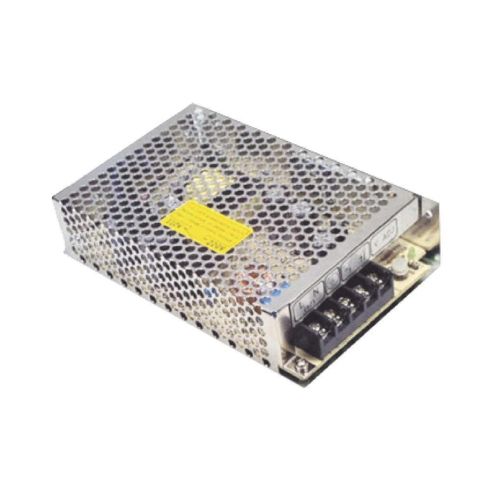 Fuente de poder industrial de CD, 24 Vcd, 2,5 A., 60 Watt, con gabinete.