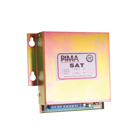 Interface universal de conversión vía radio para paneles que soporte formato CONTACT ID. Compatible receptora SENTRYRADIO de PIMA