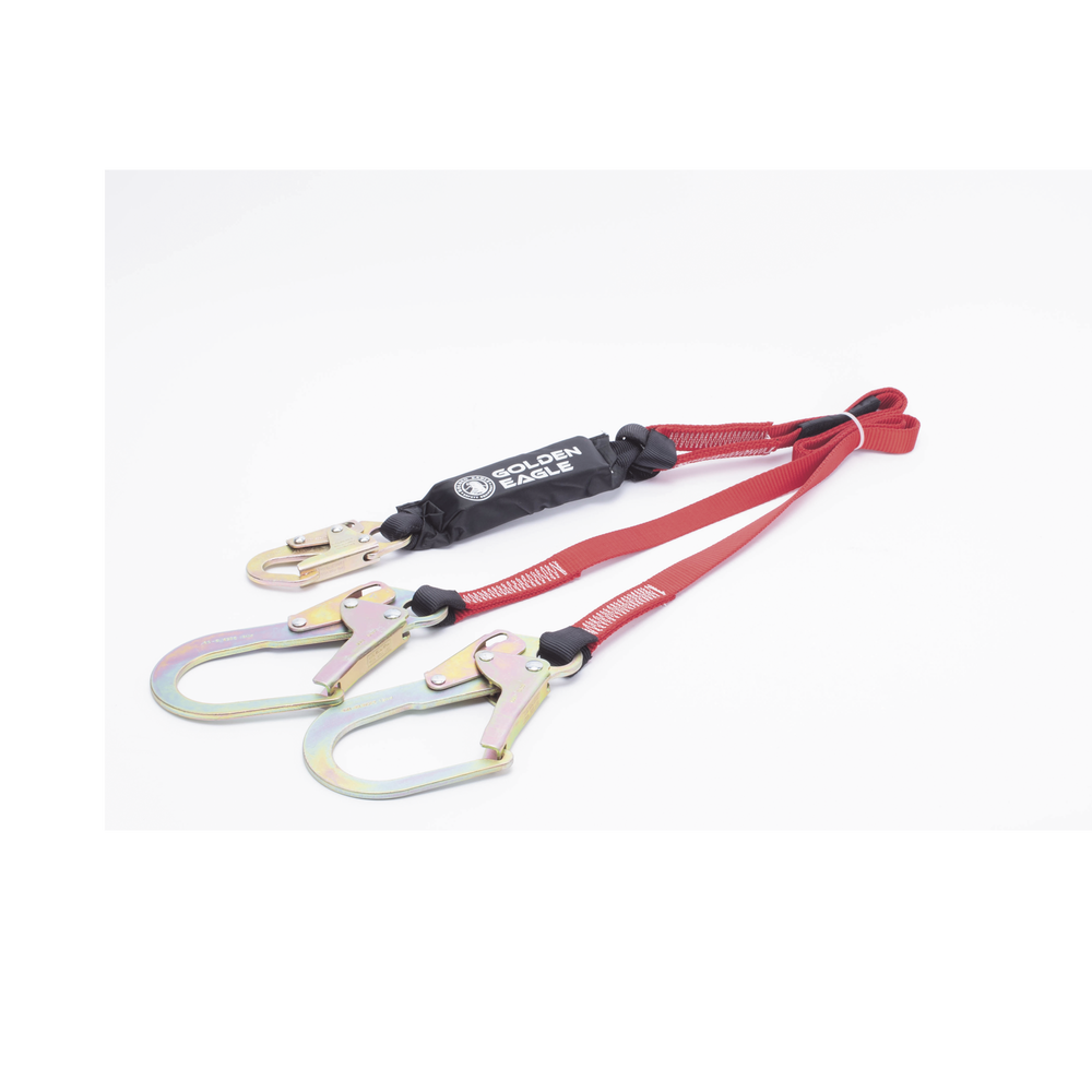 Cable Amortiguador de Caída con Doble Gancho de Sujeción. Ideal para Escalar Torres o Estructuras.