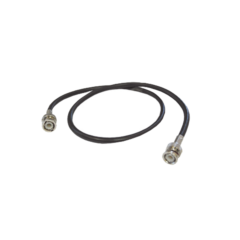 Cable Coaxial RG-59U-SYS-COBRE (30 cm) Cinta Poliester, 40% Malla-Aluminio, BNC Macho-BNC Macho.