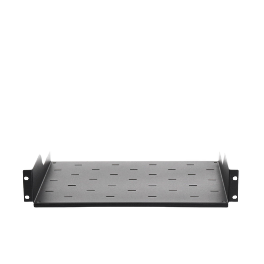 Charola para soportar equipos en rack, además soporta teclado y mouse